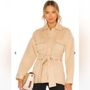 Brand New Lovers & Friends Belted Fleece Jacket